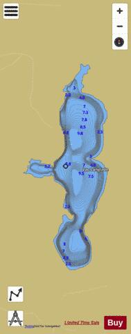 Langlade  Lac depth contour Map - i-Boating App