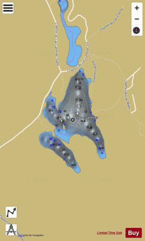 Lanthier, Petit lac depth contour Map - i-Boating App