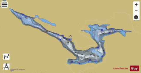 Laurent, Lac depth contour Map - i-Boating App