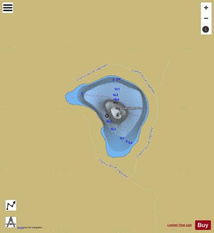 Legendre, Lac depth contour Map - i-Boating App
