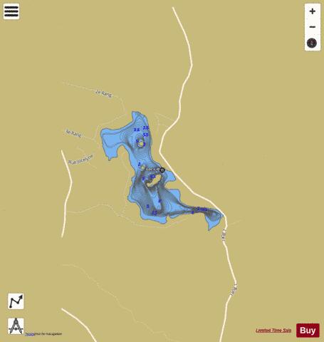 Libby  Lac depth contour Map - i-Boating App