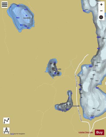 Louis  Lac depth contour Map - i-Boating App