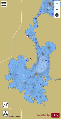 Malartic  Lac depth contour Map - i-Boating App