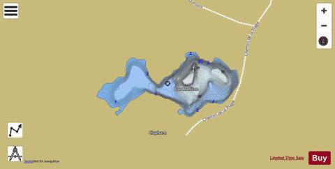 Marlene  Lac depth contour Map - i-Boating App