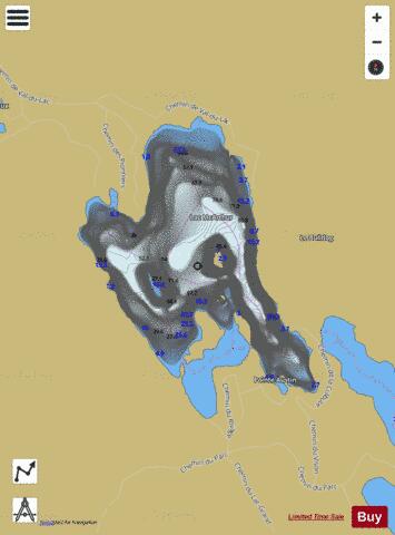 McArthur, Lac depth contour Map - i-Boating App