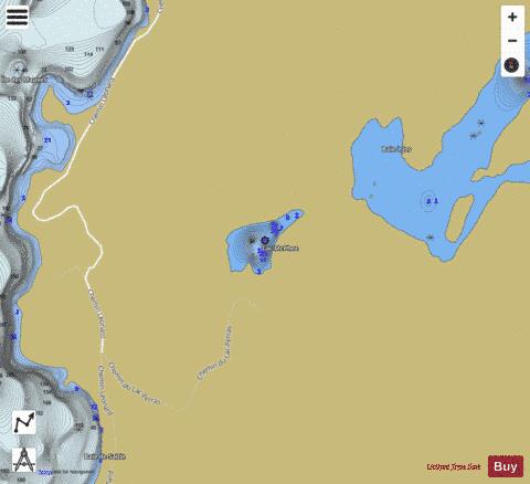 McPhee  Lac depth contour Map - i-Boating App