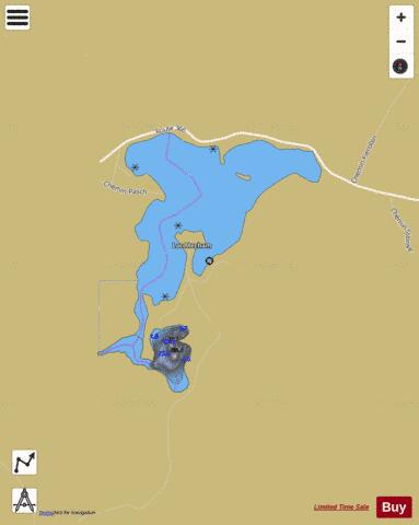 Mecham, Lac depth contour Map - i-Boating App