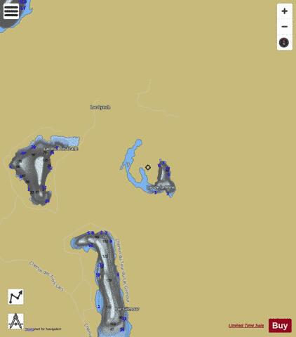 Mine  Lac De La depth contour Map - i-Boating App