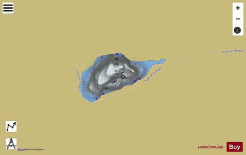 Morgan  Lac depth contour Map - i-Boating App