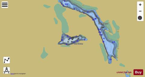 Oloron  Lac depth contour Map - i-Boating App