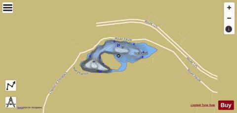 Pauze  Lac depth contour Map - i-Boating App