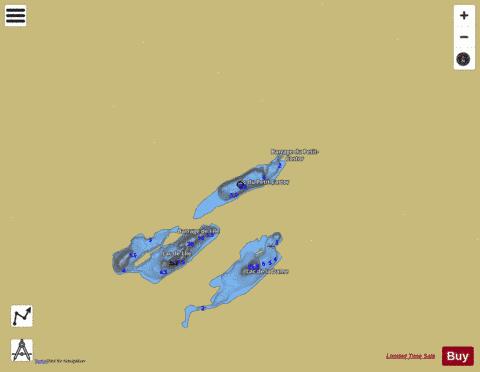 Petit Castor  Lac Du depth contour Map - i-Boating App