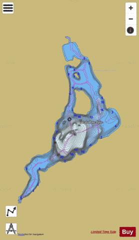 Porc-Epic, Lac du depth contour Map - i-Boating App