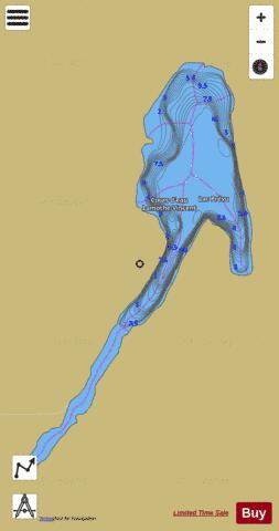 Prevu, Lac depth contour Map - i-Boating App