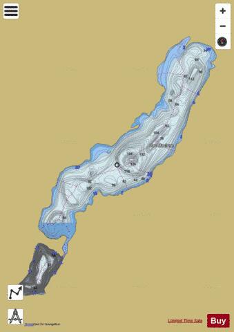 Maclure, Lac depth contour Map - i-Boating App