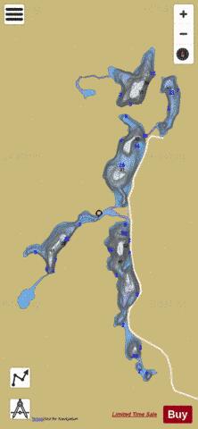 Marcel, Lac depth contour Map - i-Boating App