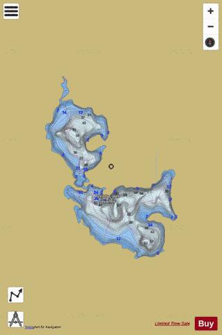 Savanes, Petit lac des depth contour Map - i-Boating App