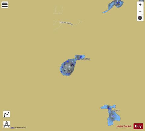 Quebec  Lac depth contour Map - i-Boating App