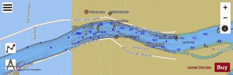 Riviee Des Mille Iles depth contour Map - i-Boating App