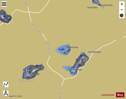 Roche  Lac De La depth contour Map - i-Boating App