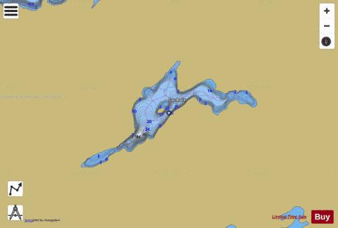 Rock, Lac depth contour Map - i-Boating App