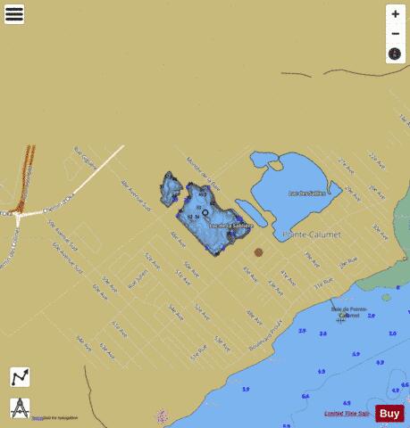 Sabliere  Lac De La depth contour Map - i-Boating App