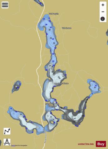 Saint Pierre  Lac depth contour Map - i-Boating App