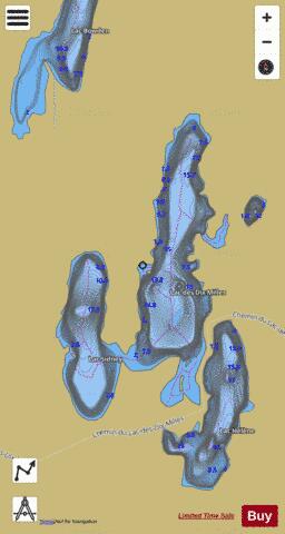 Sidney, Lac depth contour Map - i-Boating App