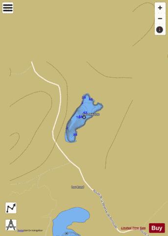 Thibault  Lac depth contour Map - i-Boating App