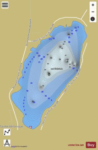 Tiberiade  Lac depth contour Map - i-Boating App