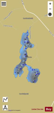 Toote  Lac depth contour Map - i-Boating App