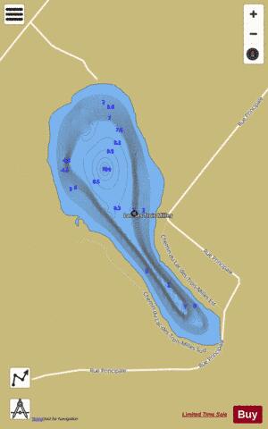 Trois Milles  Lac Des depth contour Map - i-Boating App