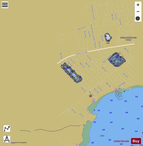 Val Des Sables  Lac depth contour Map - i-Boating App