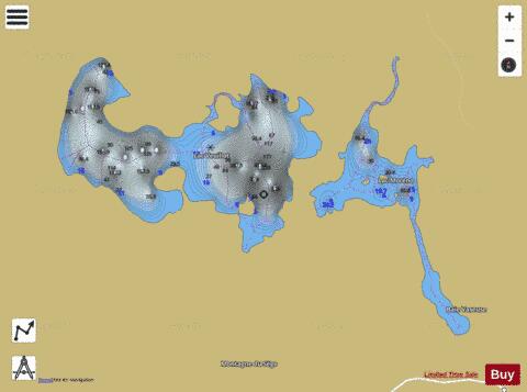 Veuillot, Lac depth contour Map - i-Boating App