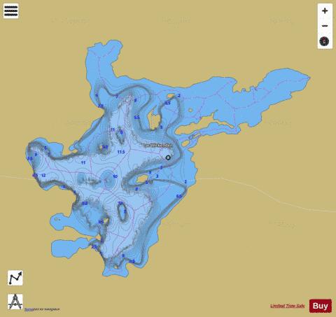 Wickenden, Lac depth contour Map - i-Boating App