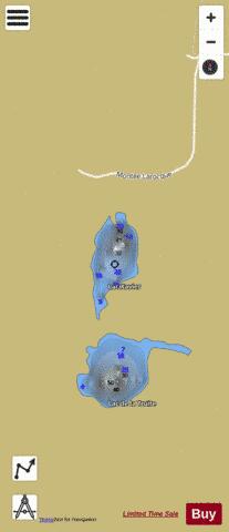 Xavier  Lac depth contour Map - i-Boating App