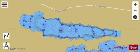 Johnson Lake depth contour Map - i-Boating App
