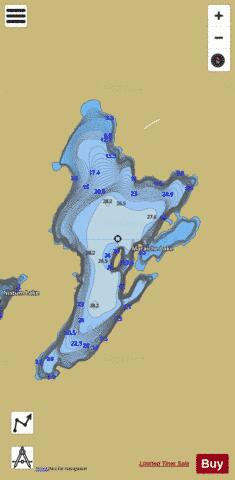 Maraiche Lake depth contour Map - i-Boating App