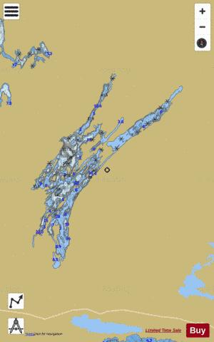 Wild Nest Lake depth contour Map - i-Boating App