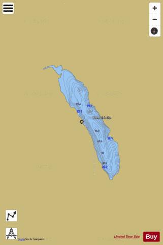 Teenah depth contour Map - i-Boating App