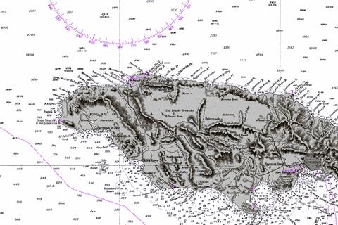 Western Approaches to Jamaica Marine Chart - Nautical Charts App