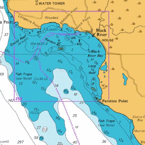 B  Black River Anchorage Marine Chart - Nautical Charts App
