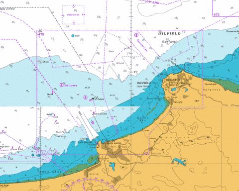 B  Approaches to Point Fortin and Brighton Marine Chart - Nautical Charts App