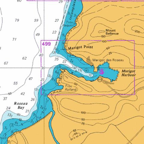 D  Marigot Harbour Marine Chart - Nautical Charts App
