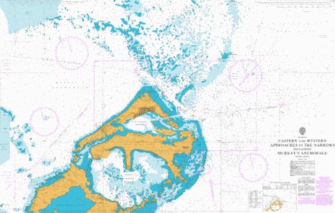 Eastern and Western Approaches to The Narrows including Murray's Anchorage Marine Chart - Nautical Charts App
