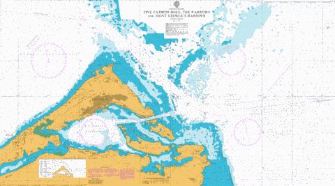 Five Fathom Hole- The Narrows and Saint George's Harbour Marine Chart - Nautical Charts App