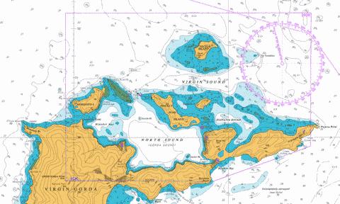 North Sound and Approaches Marine Chart - Nautical Charts App