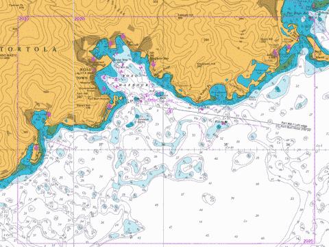 Road Harbour and Approaches Marine Chart - Nautical Charts App