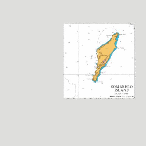 Sombrero Island Marine Chart - Nautical Charts App