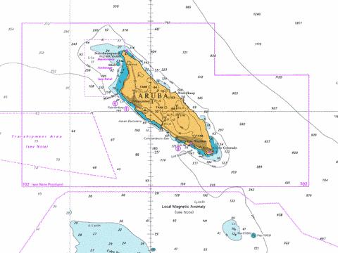 A Aruba Marine Chart - Nautical Charts App
